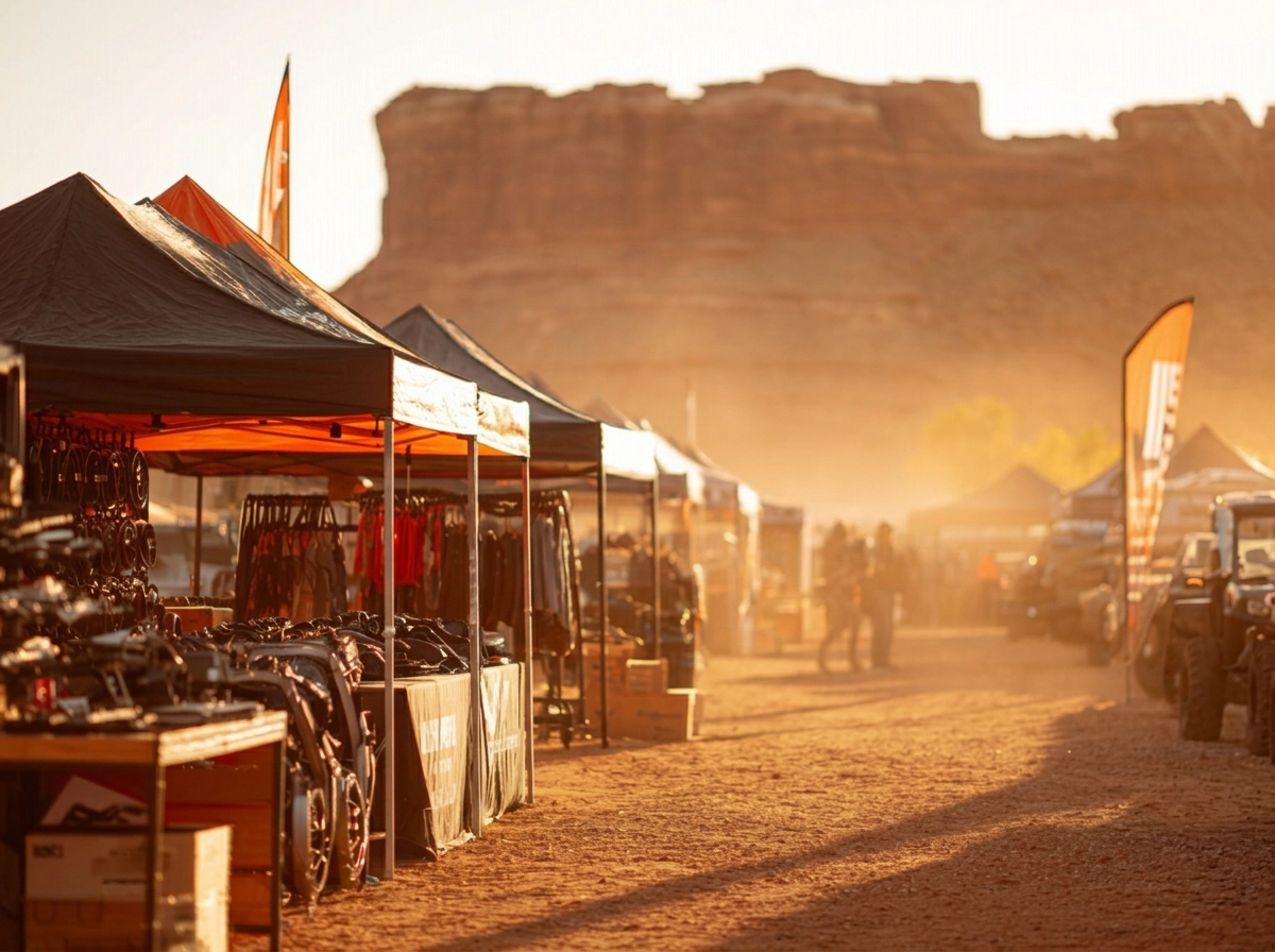 Vendor booth at the Moab Redrok Rally