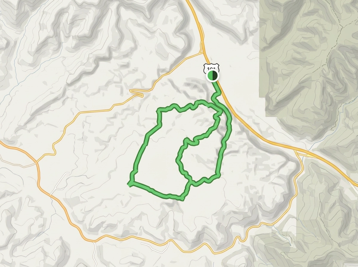 Route map for Metal Masher